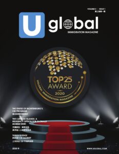 Cover page of Uglobal magazine
